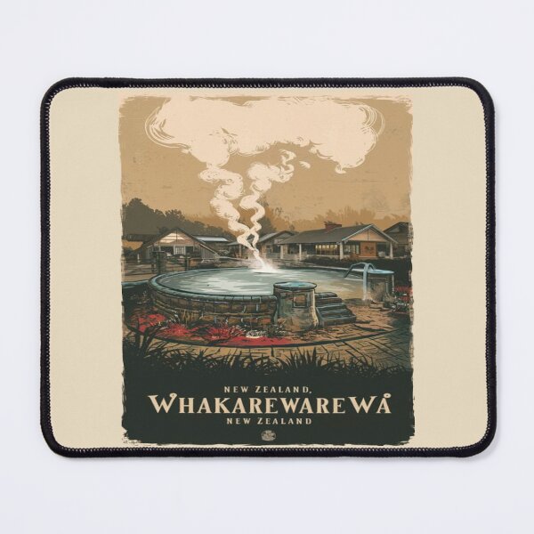 Item preview, Whakarewarewa, The Living Maori Village, New Zealand Travel, Vintage designed and sold by UrbanGraphixs.