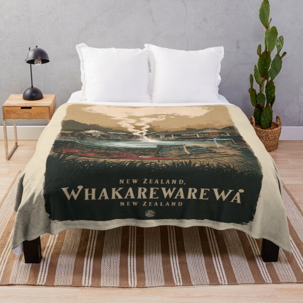 Item preview, Whakarewarewa, The Living Maori Village, New Zealand Travel, Vintage designed and sold by UrbanGraphixs.