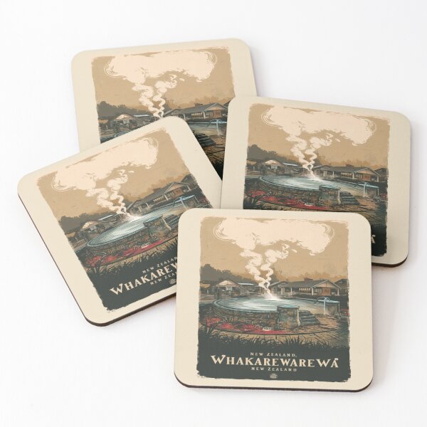 Item preview, Whakarewarewa, The Living Maori Village, New Zealand Travel, Vintage designed and sold by UrbanGraphixs.