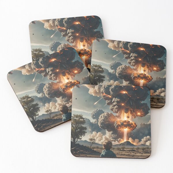 Item preview, Child Watching Explosion In Apocalyptic War designed and sold by DifferentPOV.