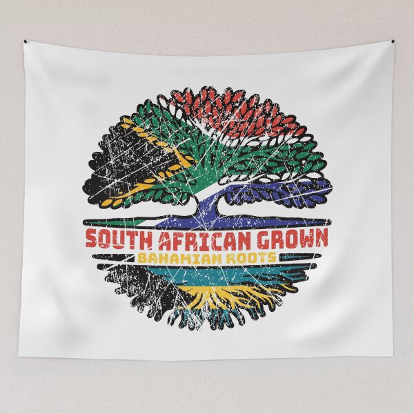 Item preview, Bahamas Bahamian South African South Africa Tree Roots Flag designed and sold by FlagX.