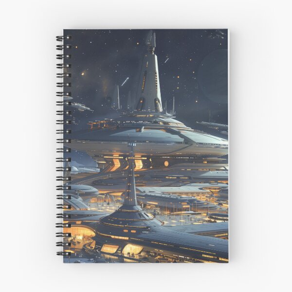Item preview, Futuristic Space Metropolis designed and sold by palmyst.