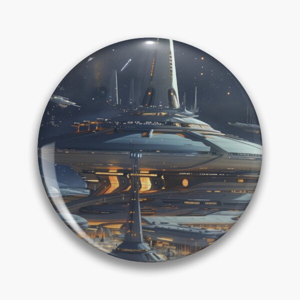 Item preview, Futuristic Space Metropolis designed and sold by palmyst.