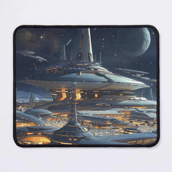 Item preview, Futuristic Space Metropolis designed and sold by palmyst.