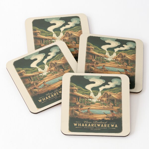 Item preview, Whakarewarewa, The Living Maori Village, New Zealand Travel, Vintage designed and sold by UrbanGraphixs.