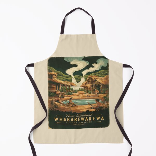 Item preview, Whakarewarewa, The Living Maori Village, New Zealand Travel, Vintage designed and sold by UrbanGraphixs.