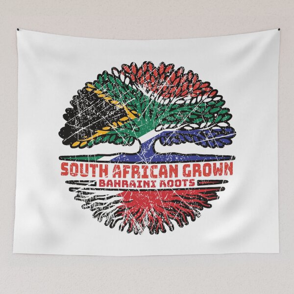 Item preview, Bahrain Bahraini South African South Africa Tree Roots Flag designed and sold by FlagX.