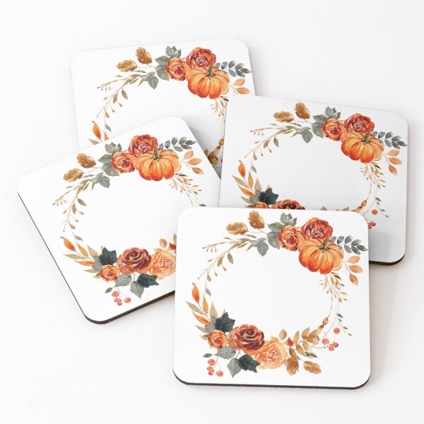 Item preview, Autumn harvest of pumpkins, wreaths, autumn leaves, roses. Thankful gift stickers, sticker for November designed and sold by Anastasiia Yurevych.