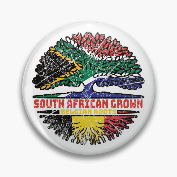Item preview, Belgium Belgian South African South Africa Tree Roots Flag designed and sold by FlagX.
