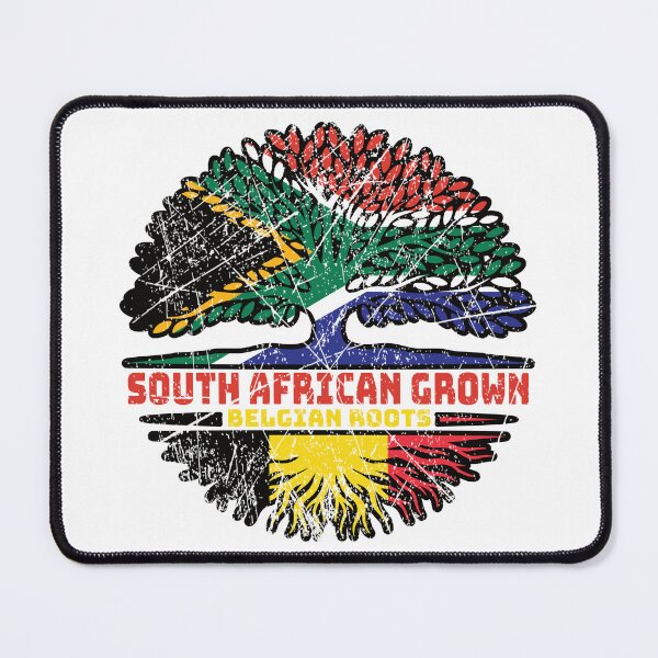 Item preview, Belgium Belgian South African South Africa Tree Roots Flag designed and sold by FlagX.