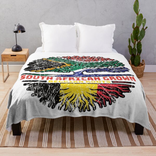 Item preview, Belgium Belgian South African South Africa Tree Roots Flag designed and sold by FlagX.