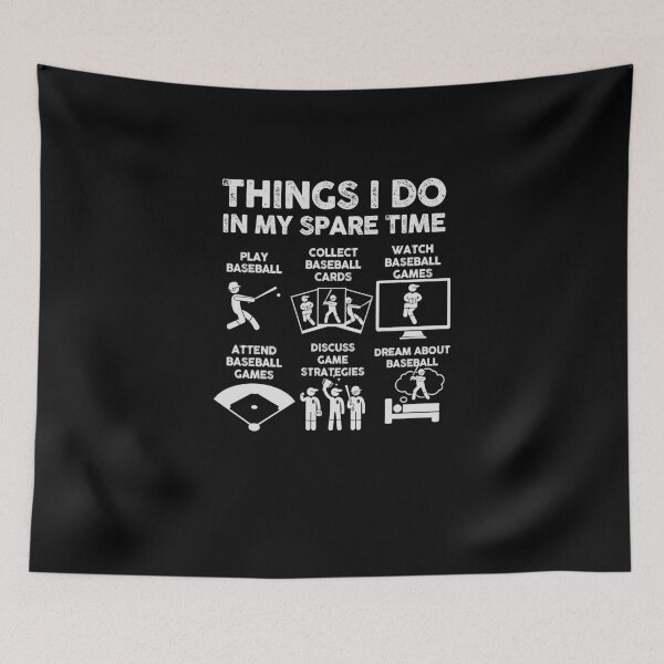 Item preview, Things I do in my Spare Time Baseball designed and sold by 365CarMods Official.