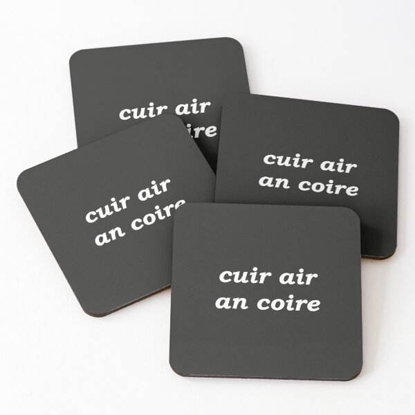 Item preview, put on the kettle!(cuir air an coire in Scottish Gaelic) in black designed and sold by Mamaidh Made.