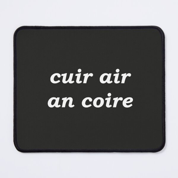 Item preview, put on the kettle!(cuir air an coire in Scottish Gaelic) in black designed and sold by Mamaidh Made.