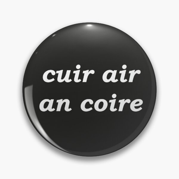 Item preview, put on the kettle!(cuir air an coire in Scottish Gaelic) in black designed and sold by Mamaidh Made.