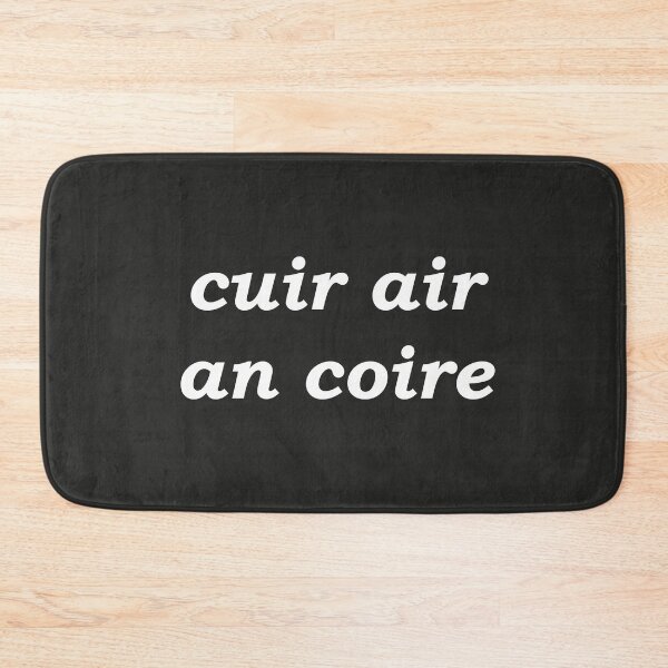 Item preview, put on the kettle!(cuir air an coire in Scottish Gaelic) in black designed and sold by Mamaidh Made.