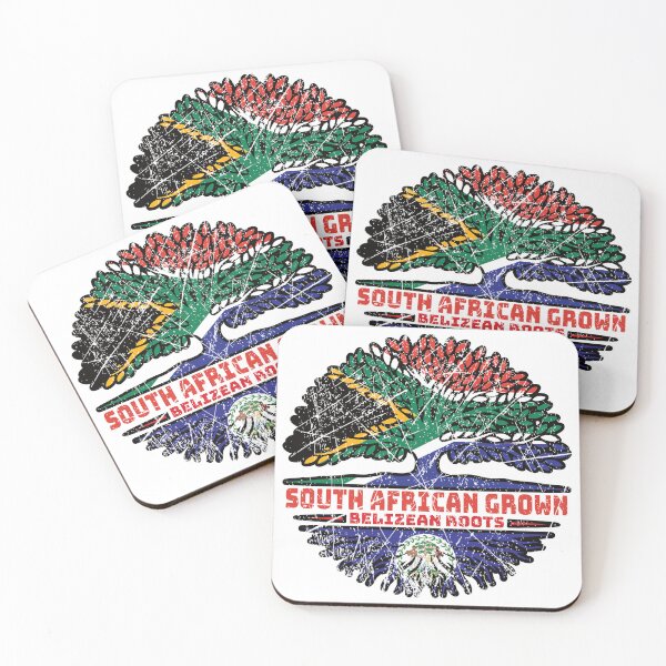 Item preview, Belize Belizean South African South Africa Tree Roots Flag designed and sold by FlagX.