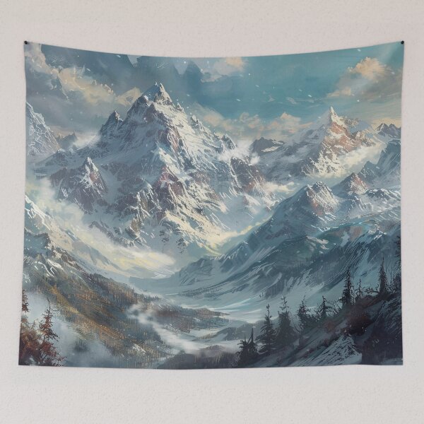 Item preview, Fantasy Landscape - Beautiful Snow Mountain Scenery designed and sold by Lumaria Designs.