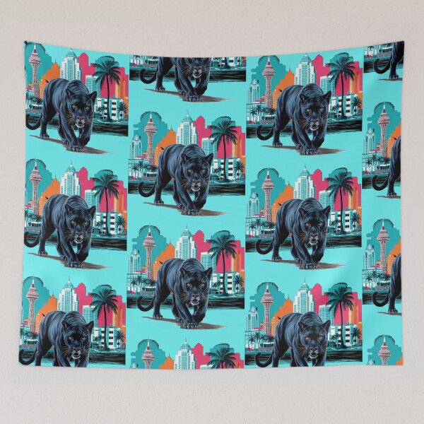 Item preview, Florida Panther- Miami skyline designed and sold by Globalcitytees.