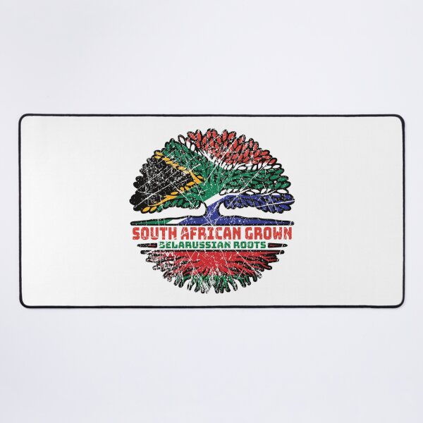 Item preview, Belarus Belarusian Belarussian South African South Africa Tree Roots Flag designed and sold by FlagX.