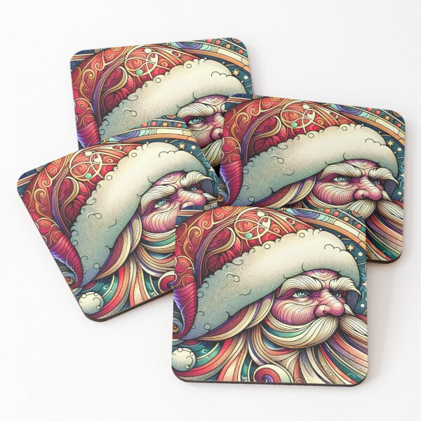 Item preview, Art Nouveau Santa Claus Christmas designed and sold by HolidayBug.