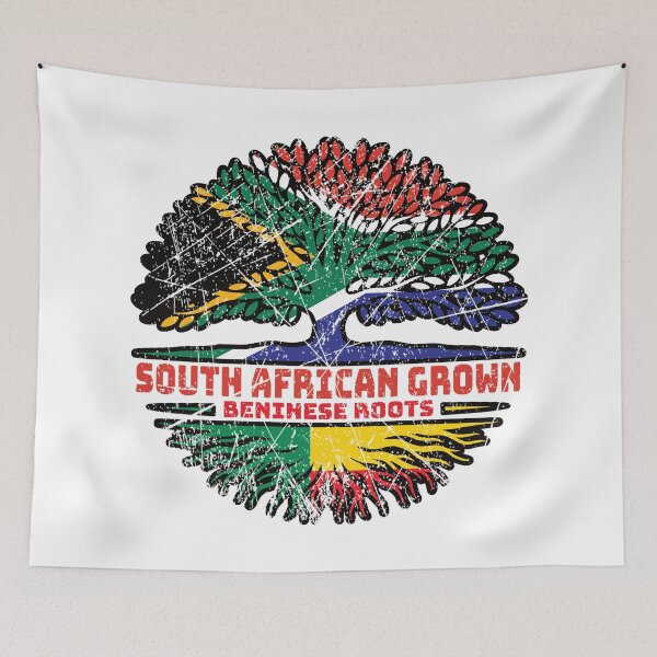 Item preview, Benin Beninese South African South Africa Tree Roots Flag designed and sold by FlagX.