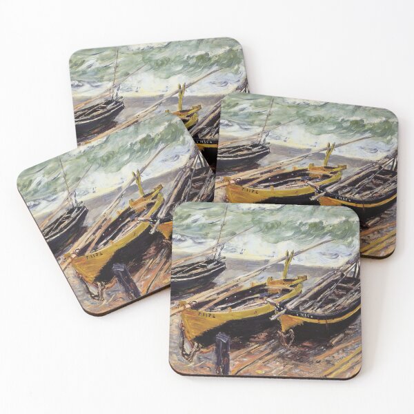 Item preview, Trois Bateaux de pêche - 1885 - Claude Monet designed and sold by dottyshai.