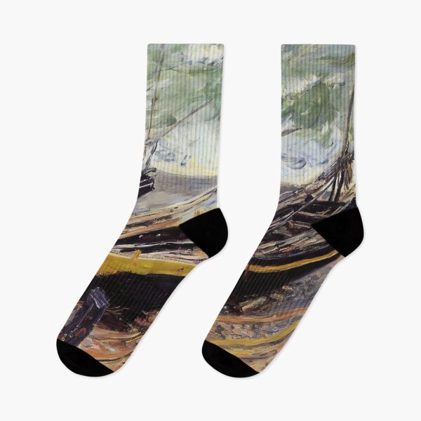 Item preview, Trois Bateaux de pêche - 1885 - Claude Monet designed and sold by dottyshai.