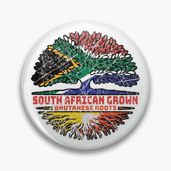 Item preview, Bhutan Bhutanese South African South Africa Tree Roots Flag designed and sold by FlagX.