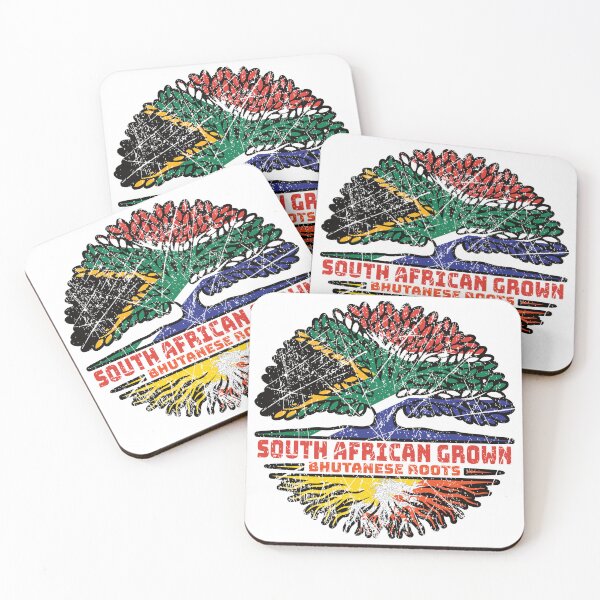 Item preview, Bhutan Bhutanese South African South Africa Tree Roots Flag designed and sold by FlagX.
