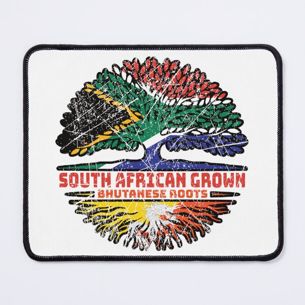 Item preview, Bhutan Bhutanese South African South Africa Tree Roots Flag designed and sold by FlagX.
