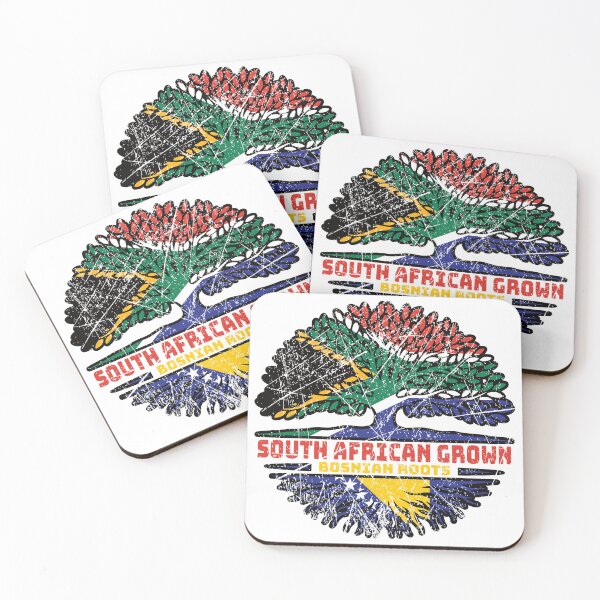 Item preview, Bosnia Bosnian South African South Africa Tree Roots Flag designed and sold by FlagX.