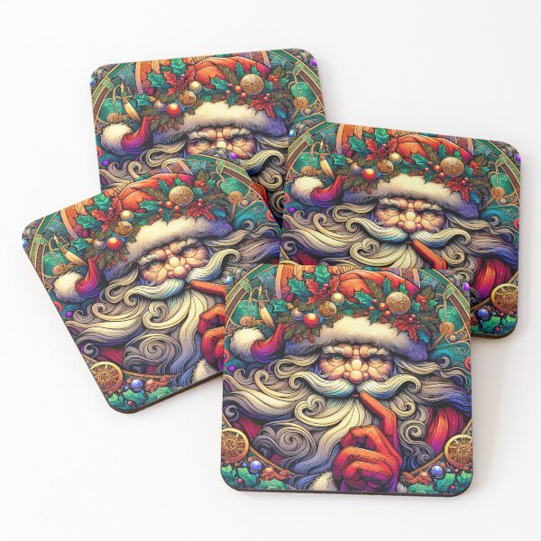 Item preview, Art Nouveau Santa Claus Whisper designed and sold by HolidayBug.