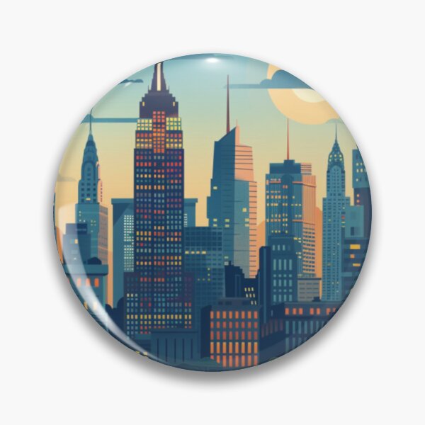 Item preview, New York City Illustration designed and sold by BlueDoeArt.