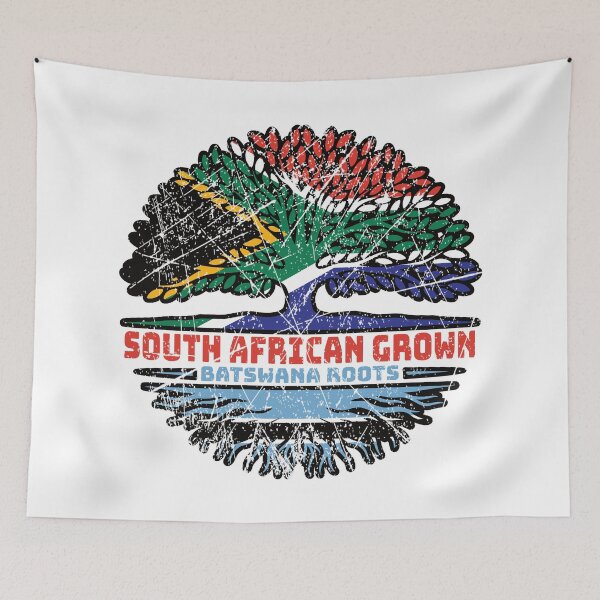Item preview, Botswana Batswana South African South Africa Tree Roots Flag designed and sold by FlagX.