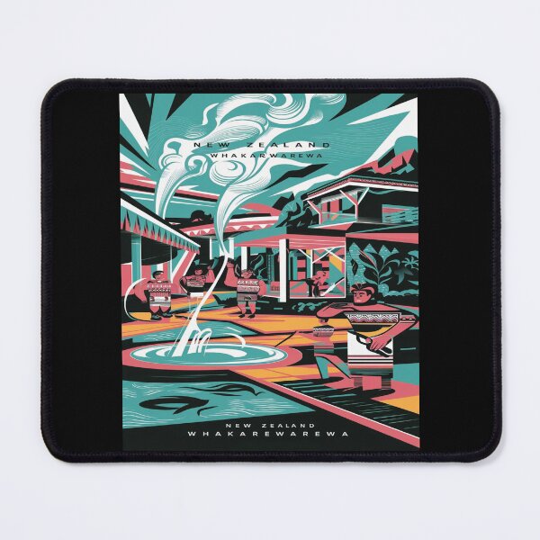 Item preview, Whakarewarewa, The Living Maori Village, New Zealand Travel, Vintage designed and sold by UrbanGraphixs.