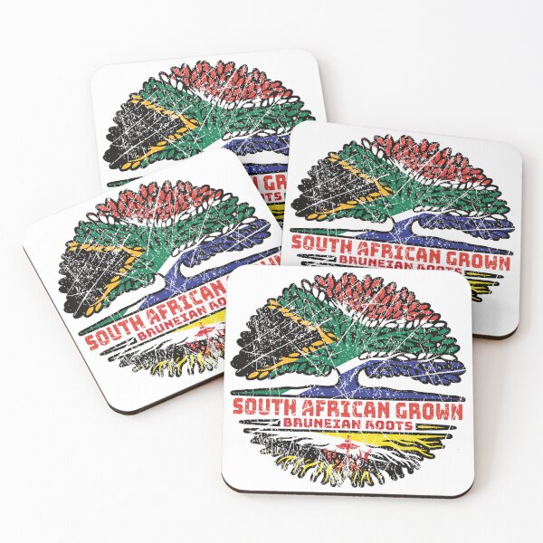 Item preview, Brunei Bruneian South African South Africa Tree Roots Flag designed and sold by FlagX.