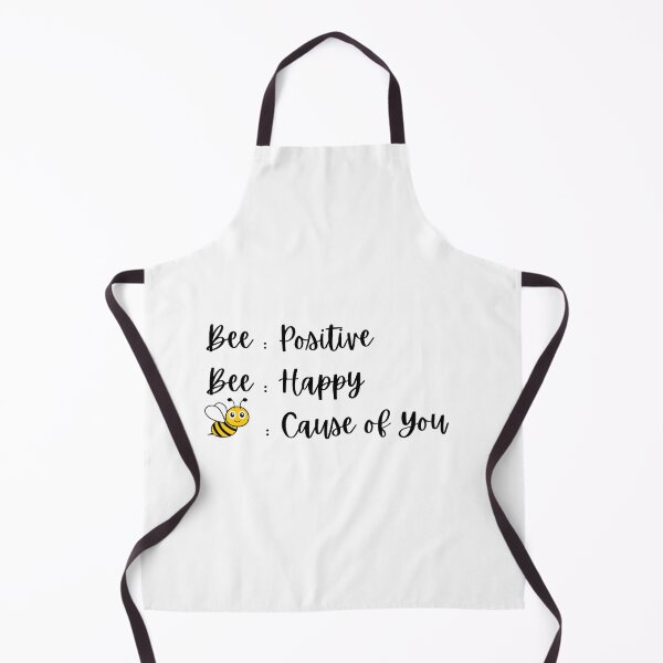Item preview, Cute Cartoon Bee with Inspirational "Bee Positive" Quote designed and sold by WhiteDoveArt.