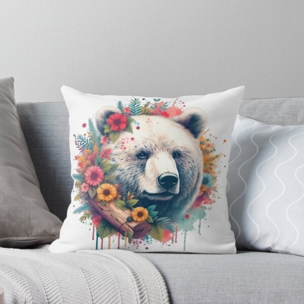 Item preview, A beautiful bear with various colorful leaves and flowers around designed and sold by Marcoshop10.