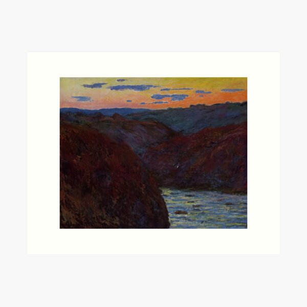 Item preview, Valley of the Creuse, Sunset - 1889 - Claude Monet designed and sold by dottyshai.