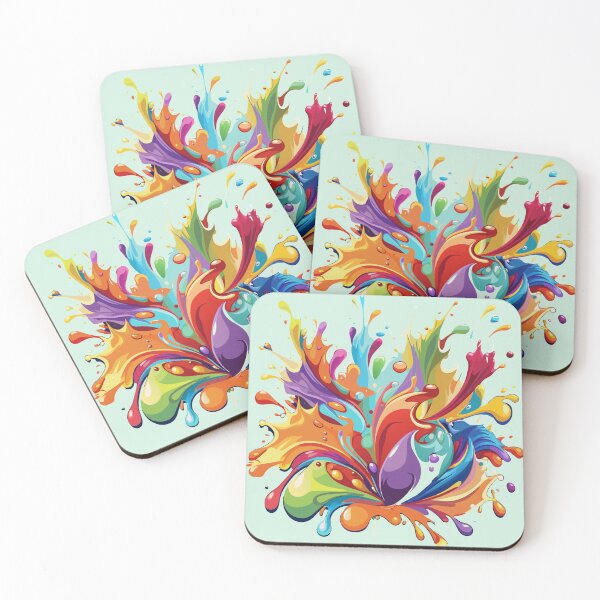 Item preview, Acrylic Vibrant Explosion designed and sold by AgarutanPrint.