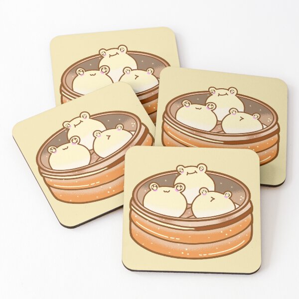 Item preview, Cute kawaii dumpling asian xiao long bao designed and sold by Quacktails.