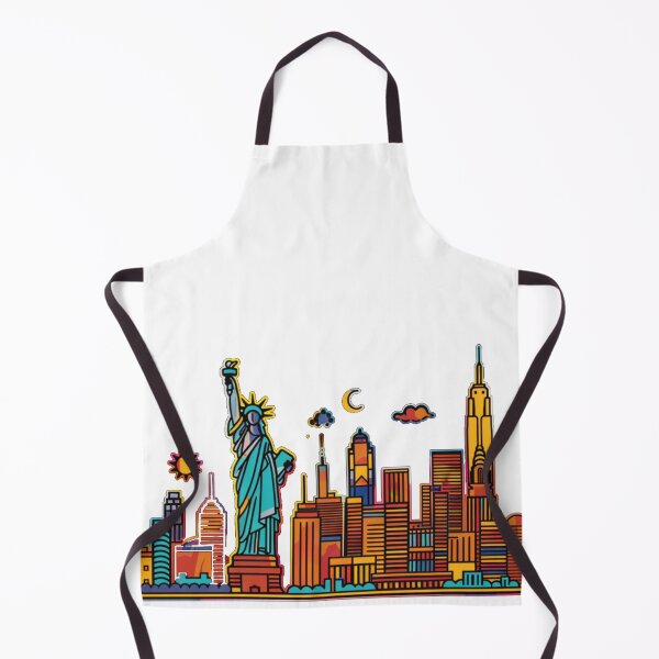 Item preview, New York City Skyline Illustration designed and sold by BlueDoeArt.