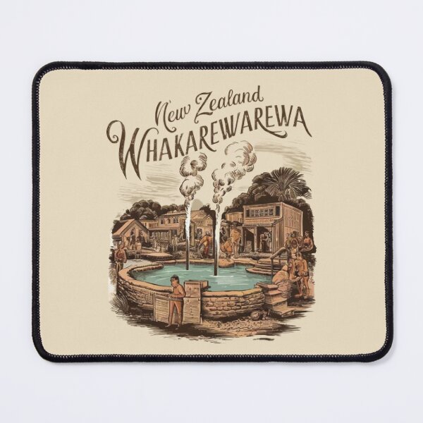 Item preview, Whakarewarewa, The Living Maori Village, New Zealand Travel, Vintage designed and sold by UrbanGraphixs.