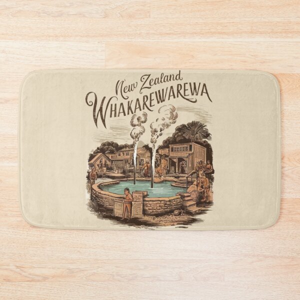 Item preview, Whakarewarewa, The Living Maori Village, New Zealand Travel, Vintage designed and sold by UrbanGraphixs.