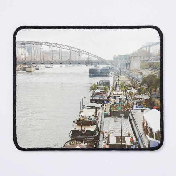 Item preview, Seine River Houseboats - Peniches of Paris designed and sold by CarolinaReina.