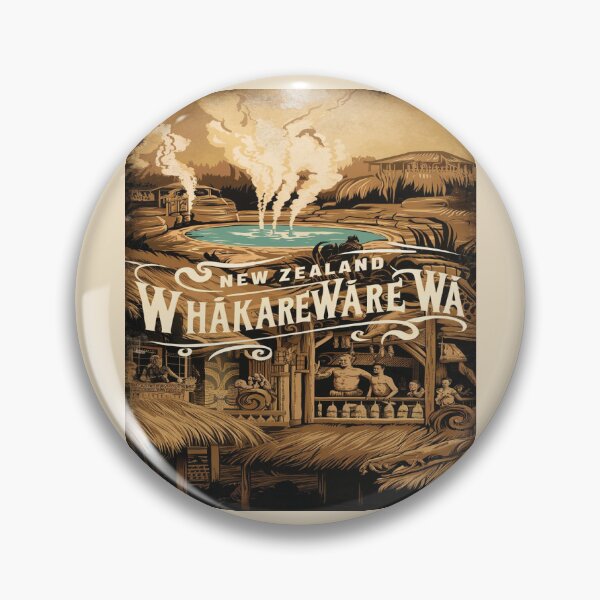 Item preview, Whakarewarewa, The Living Maori Village, New Zealand Travel, Vintage designed and sold by UrbanGraphixs.