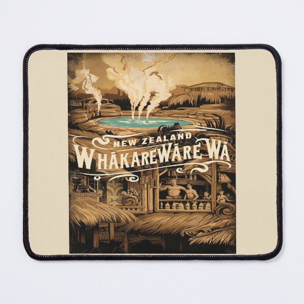 Item preview, Whakarewarewa, The Living Maori Village, New Zealand Travel, Vintage designed and sold by UrbanGraphixs.