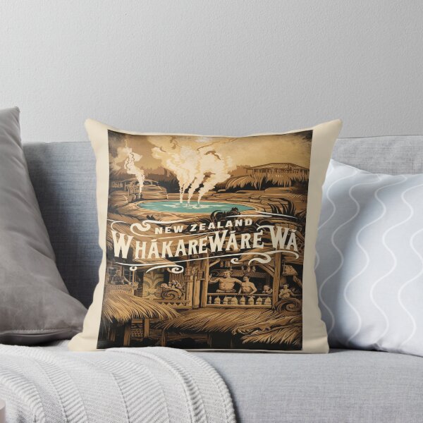 Item preview, Whakarewarewa, The Living Maori Village, New Zealand Travel, Vintage designed and sold by UrbanGraphixs.