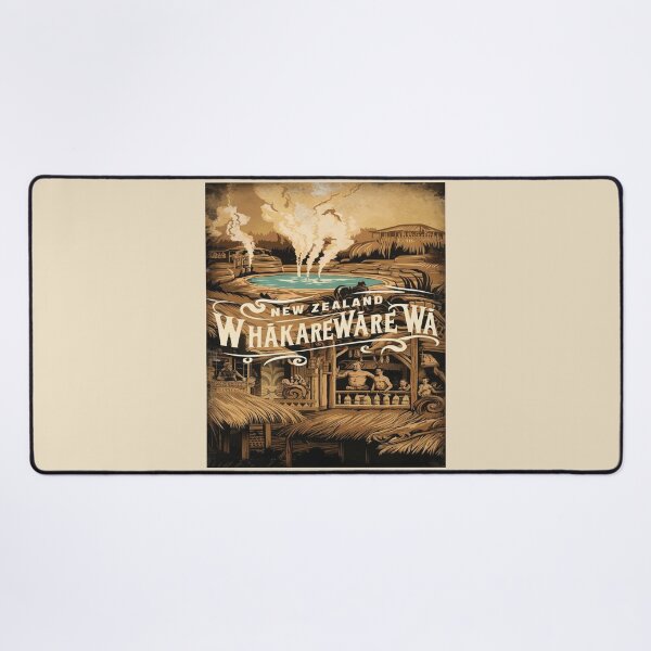 Item preview, Whakarewarewa, The Living Maori Village, New Zealand Travel, Vintage designed and sold by UrbanGraphixs.
